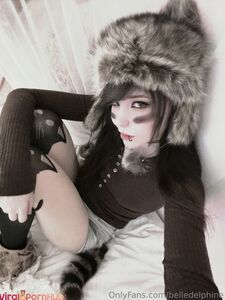 Belle Delphine Leaked Emo Raccoon Teasing Onlyfans Album